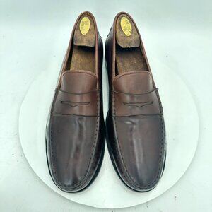 Tod’s Men Sz UK 10.5 US 11.5 Dark Brown Leather Slip On Penny Loafer Dress Shoes